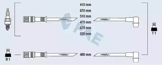 Ккомплект проводов зажигания 86020 FAE