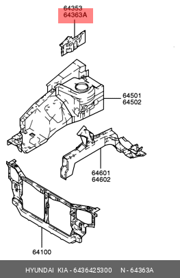 Деталь 6436425300 HYUNDAI KIA