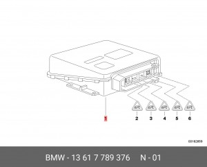 Блок управления, система впрыска 13 61 7 789 376 BMW