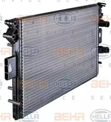 Радиатор, охлаждение двигател 8MK376724561 HELLA