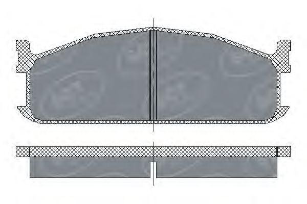 Комплект тормозных колодок, диско SP219 SCT