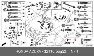 Жгут проводов 32110RBBG52 HONDA