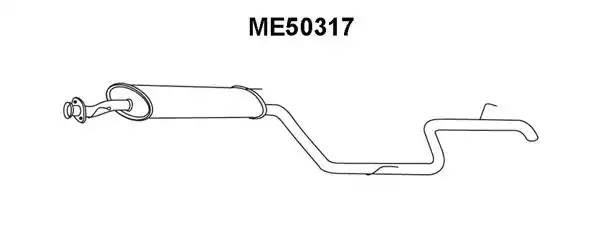 Глушитель выхлопных газов конечный ME50317 VENEPORTE