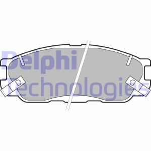Комплект тормозных колодок, диско LP1459 DELPHI