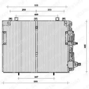 Конденсатор, кондиционер TSP0225036 DELPHI