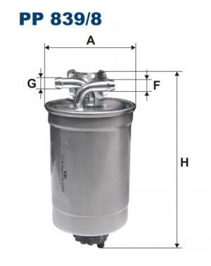 Фильтр топливный PP8398 FILTRON