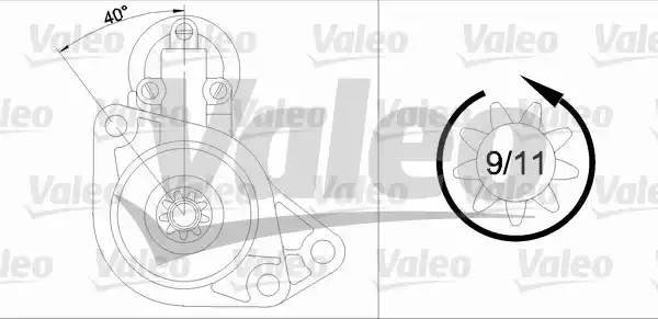 Стартер 433268 VALEO PHC
