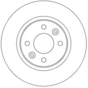 Тормозной диск 562293B BENDIX JURID