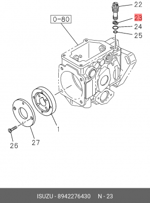 Плоская шайба 8-94227-643-0 ISUZU