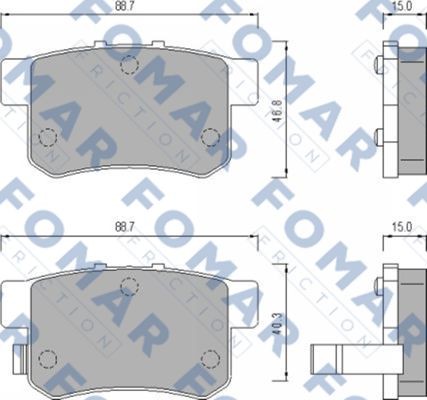 Колодки тормозные дисковые 51475181 ROULUNDS BRAKING
