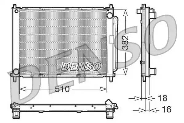 Радиатор, охлаждение двигател DRM23100 DENSO