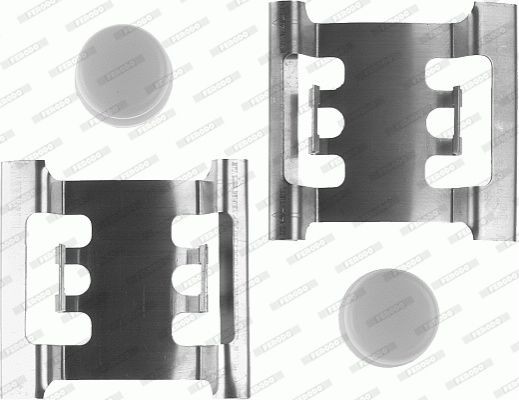 Комплектующие, колодки дискового тормоза FBA514 FERODO