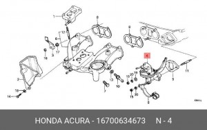Топливный насос 16700634673 HONDA