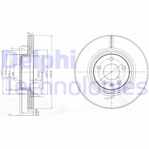 Тормозной диск BG3942 DELPHI