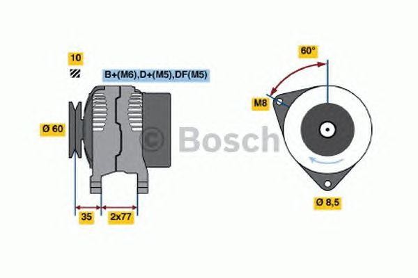 Генератор 0123310048 BOSCH