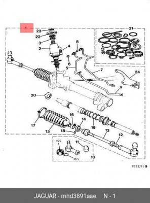 Рулевой механизм MHD3891AAE JAGUAR