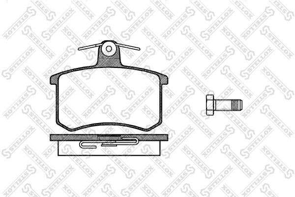 Колодки тормозные дисковые 146-010-SX STELLOX