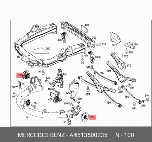 Комплект подшипника ступицы колеса A 451 350 02 35 SMART
