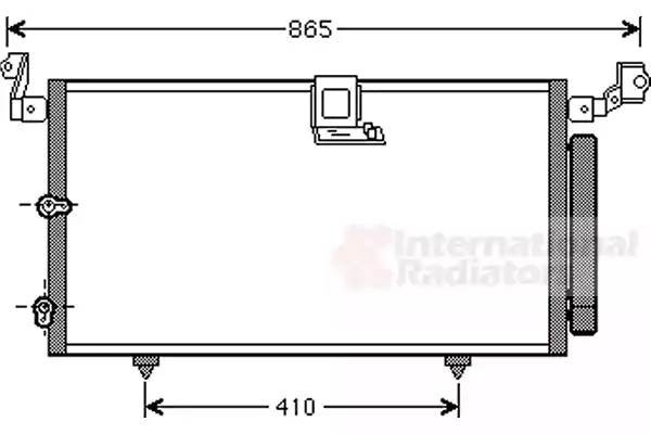 Конденсатор, кондиционер 53005384 VAN WEZEL