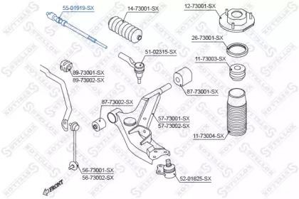 Тяга рулевая 55-01919-SX STELLOX
