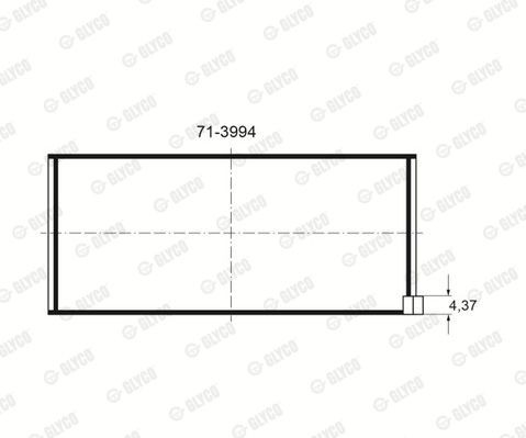 Подшипник 71-3994 GLYCO