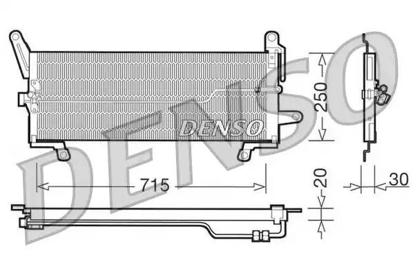 Конденсатор, кондиционер DCN09097 DENSO