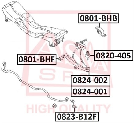 Опора шаровая подвески 0820-405 ASVA