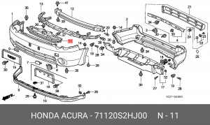 Деталь 71120S2HJ00 HONDA