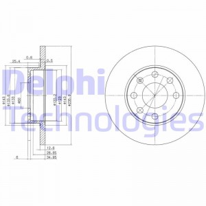 Тормозной диск BG2148 DELPHI