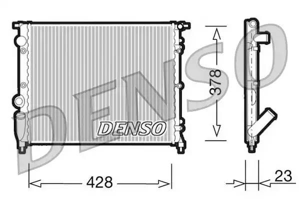 Радиатор, охлаждение двигател DRM23001 DENSO