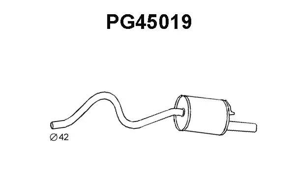 Глушитель выхлопных газов конечный PG45019 VENEPORTE