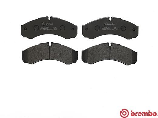 Комплект тормозных колодок, диско PA6017 BREMBO
