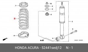 Пружина подвески 52441SEDJ12 HONDA