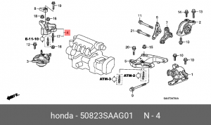 Деталь 50823SAAG01 HONDA