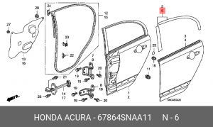 Деталь 67864SNAA11 HONDA