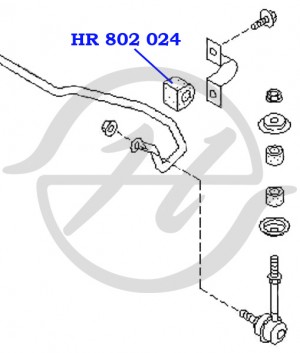 Втулка стабилизатора HR 802 024 HANSE