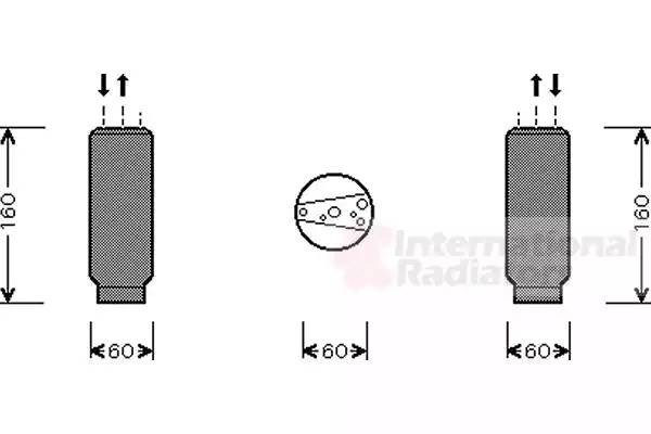 Осушитель, кондиционер 5300D024 VAN WEZEL