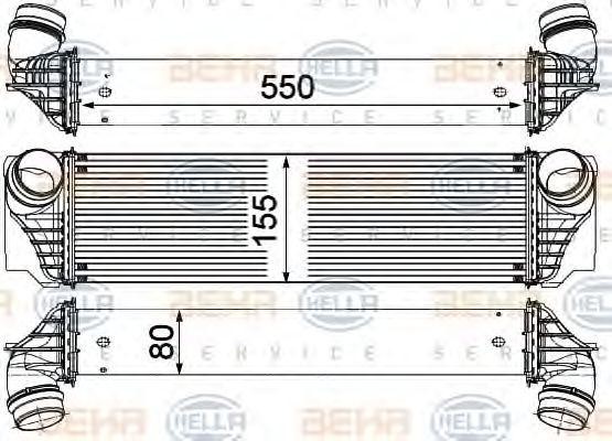 Интеркулер 8ML 376 746-401 HELLA