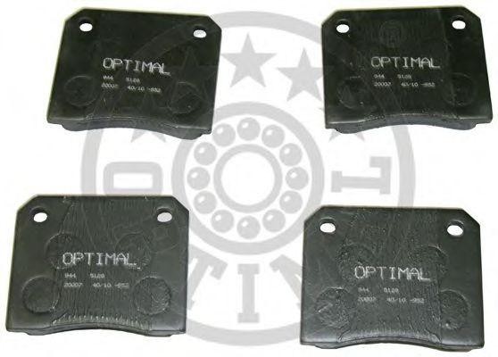 Комплект тормозных колодок, диско 5128 OPTIMAL