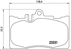 Комплект тормозных колодок, диско P83058 BREMBO