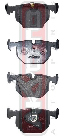 Колодки тормозные дисковые AKD1045 AKYOTO