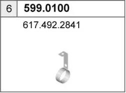 Монтажный комплект, глушитель 5990100 ASSO