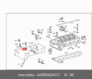 Датчик температуры охлаждающей жидкости A0085424517 MERCEDES BENZ