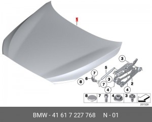 Капот 41 61 7 227 768 BMW