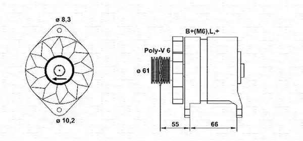 Генератор 943356109010 MAGNETI MARELLI