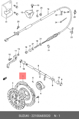 Нажимной диск сцепления 22100A83020 SUZUKI