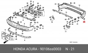 Деталь 90106SS0003 HONDA