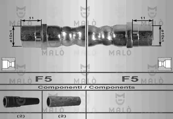 Тормозной шланг 80163 MALO