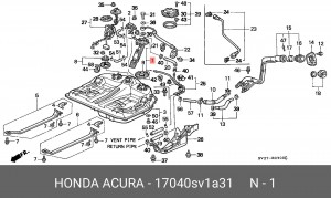 Топливный насос 17040SV1A31 HONDA