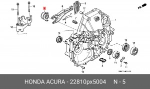 Выжимной подшипник 22810PX5004 HONDA